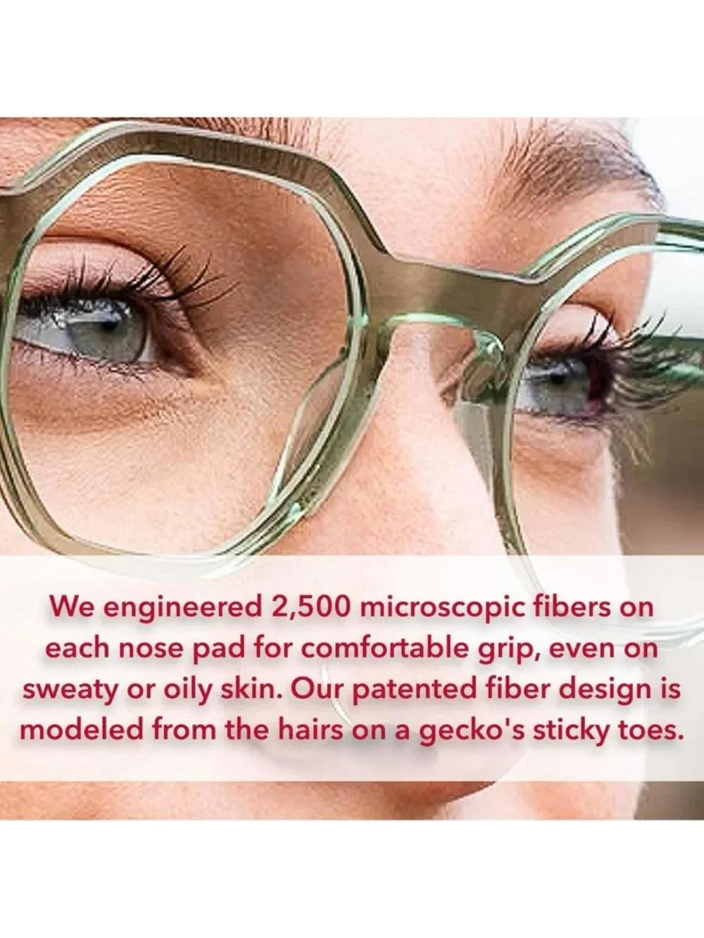 Ultra-Thin Anti-Slip Eyeglass Nose Pads - 5 Pairs, USA Made, Microstructured